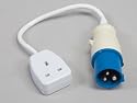 Caravan Plug to 13 Amp Socket Mains Adapter