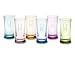 Williams-Sonoma WS Monogrammed DuraClear(R) Large Tumblers, Multicolored, Single-Initial, Set of 6
