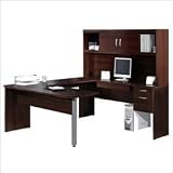 Mahogany U Shaped Desk with Hutch GCA101