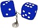 Pl�schw�rfel FUZZY DICE Pl�sch W�rfel Rockabilly blau