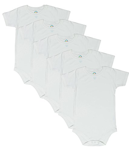 CBObaby Toddler Bodysuit Short Sleeve Round Neck 5-pack