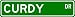 CURDY Street Sign ~ Personalized Family Lastname Sign ~ Gameroom, Basement, Garage Sign Novelty** METAL ALUMINUM