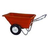 Utility Cart 8.0 cu. ft. 16 Flat-Proof Rib Tires (Green Tub) by EZ Haul Cart