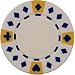 Clay Composite Tri Color Diamond Suited Poker Chips 25 11.5 gram White Poker Chips