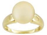 10KT 10-11MM GOLDEN CULTURED SOUTH SEA PEARL RING