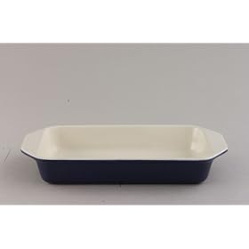 Chasseur Cast Iron Rectangular Dish 26 X 13 X 4cm Cobalt Blue