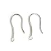 4 pcs .925 Sterling Silver Ear Wire Earwires French Hook / Earring Dangle Connector / Findings / Bright
