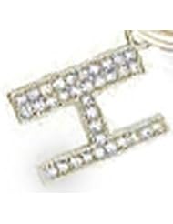 1.19ct 14k Gold "H" Charm w/ Diamonds