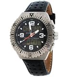 St. Moritz Momentum Format 4 Titanium Watch with Leather Band