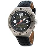 St. Moritz Momentum Format 4 Titanium Watch with Leather Band