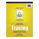 Pad,Tracing,F/Sketches and Overlays,9x12,40Sheets, White (PAC2369)
