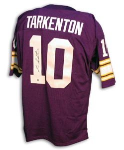Fran Tarkenton Signed Minnesota Vikings Throwback Jersey