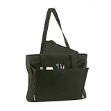 Women's Black Business Tote with Removable Laptop Sleeve