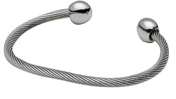 Sabona Professional Steel Twist Magnetic w/ Silver Balls Bracelet, Size XL