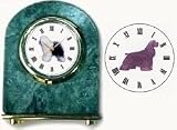 Cocker Spaniel (Black) Marble Arch Clock, 2.5 Inches Tall