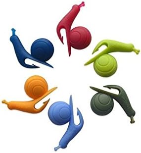 Colorful Silicon Snail Wineglass Label for Hanging Tea Bag Snails Clip Gifts