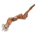 Mac's Natural Wood Small Grapevine Perch for Birds