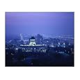Utah State Capitol and Mormon Temple Photographic Poster Print by Walter Bibikow, 24x18