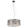 Black Nickel and Crystal Round Pendant Chandelier