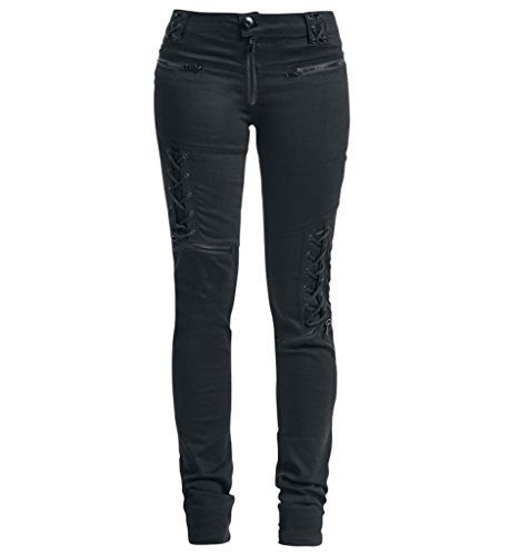 Dressation Womens Steampunk Style Slimming Stretch Skinny Pants Jeans