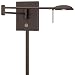 George Kovacs Square Head LED Bronze Swing Arm Wall Lamp