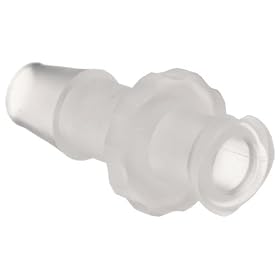 Value Plastics FTLL250-6  Female Luer Thread Style to 200 Series Barb, 3/16" (4.8 mm) ID Tubing, Natural Polypropylene, (25-Pack)
