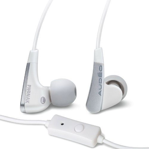 Aud o Perfect Fit Earphones with Microphone 121 (White) On Sale