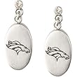 Stainless Steel Denver Broncos Logo Dangle Earrings