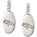 Stainless Steel Denver Broncos Logo Dangle Earrings