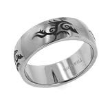 MensTitaniumCelticBeastArtisticTribalDragonBandRingSize13(Size7,8,9,10,11,12,13,14,15)
