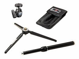 Manfrotto 3007KIT Table Top Tripod Kit with Table Tripod, Ball Head, Extension, and Bag
