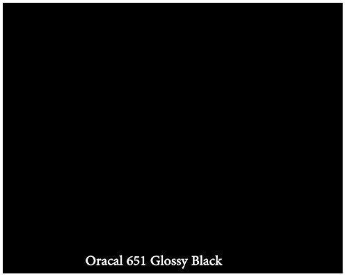 12-x-10-Ft-Roll-of-Glossy-Oracal-651-Black-Permanent-Adhesive-Backed-Vinyl-for-Craft-Cutters-Punches-and-Vinyl-Sign-Cutter