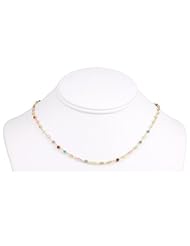 14k Gold Vermeil Cubic Zirconia Necklace Multiple Colors CZ Chain