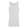 Girls' Mossimo Supply Co. Long and Lean Tank - New White