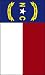 North Carolina State Flag Garden Size Applique Flag