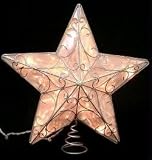 Ice Palace Lighted Scrolling Silver Star Christmas Tree Topper - Clear Lights