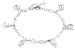 Silver B2273-CZ 19cm CZ Drops Bracelet
