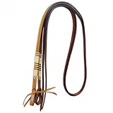 96 Split Reins Rawhide Accent