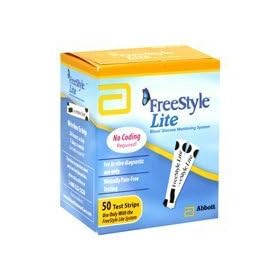 Freestyle Lite 50 Blood Glucose Test Strips by Freestyle