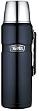 Thermos Stainless King 2-Liter/68-Ounce Beverage Bottle, Midnight Blue