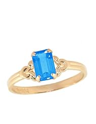 10K Gold Girls December Birthstone Ring (size 4)