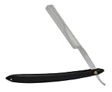 5" Edge Straight Razor Black Wood Handle Barber Shop Salon Shave Shaving