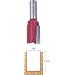 Freud 12-168 7/8-Inch Diameter by 1-1/4-Inch Double Flute Straight Router Bit with 1/2-Inch Shank