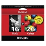 Lexmark No. 16 and No. 26 Combo Printer Cartridge Pack Ref 0080D2126