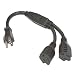 Power Cord Splitter 1TO2 Black
