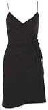 COTTON LYCRA JERSEY WRAP V-NECK DRESS