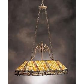 Kichler Lighting 65101 3 Light Indio Pool Table Island Light, Dore Bronze