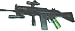 Third Party New : Well MR-777 Spring Airsoft Rifle.w/ red scope, flashlight and adjustable grip