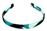 L. Erickson USA 1/2 Ultra Comfort Headband 100% Silk Print - The Blues