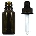 Amber Glass Bottle 2oz with Dropper